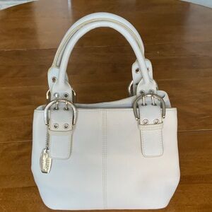 Tignanello White Satchel Bag